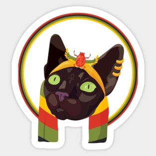 Pan African Cat Sticker